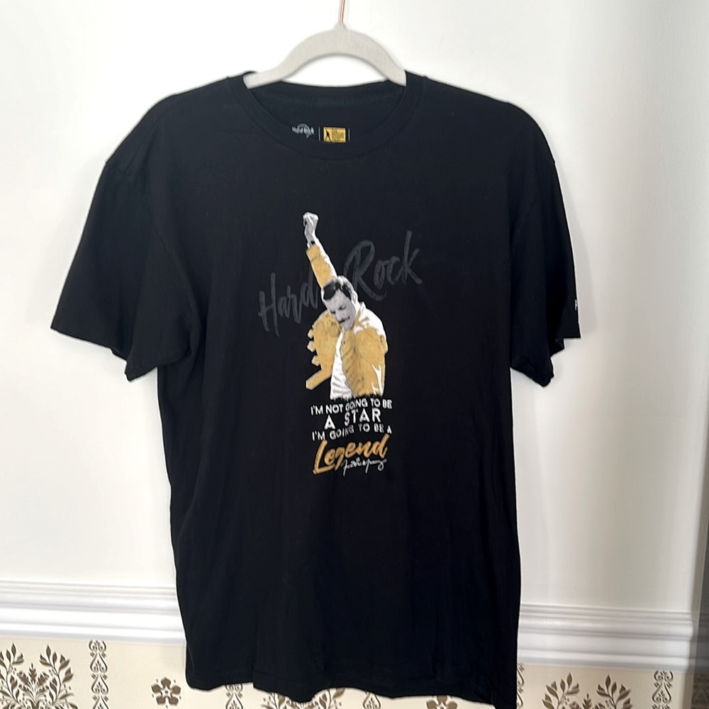 Freddie Mercury Star Legend Hard Rock Limited Edition Cafe T-Shirt L Black